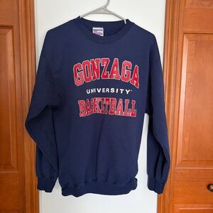 Hanes Navy Blue Gonzaga University Crewneck Sweater